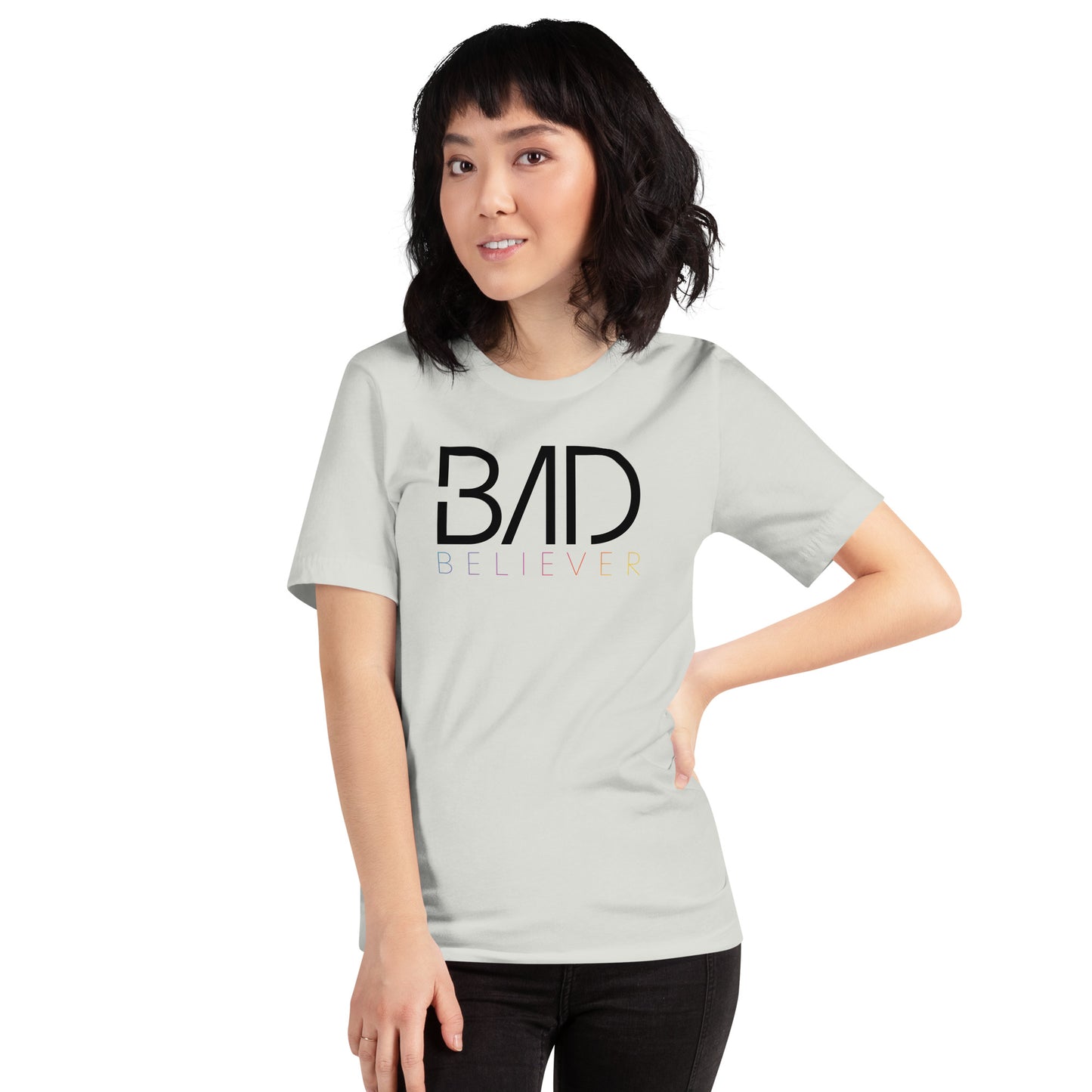 Bad Believer Logo Unisex T-Shirt (Black Print)